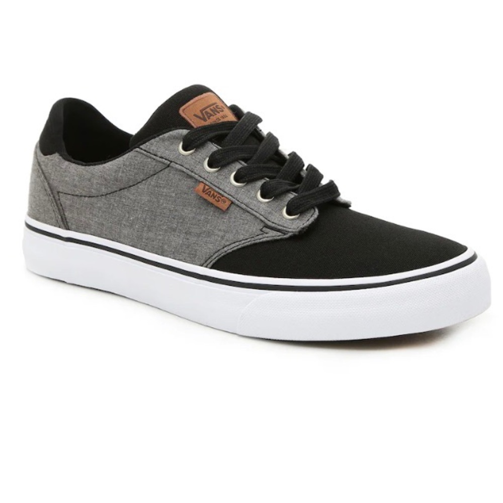 VANS new in box Atwood Deluxe gray and black Men’s 13